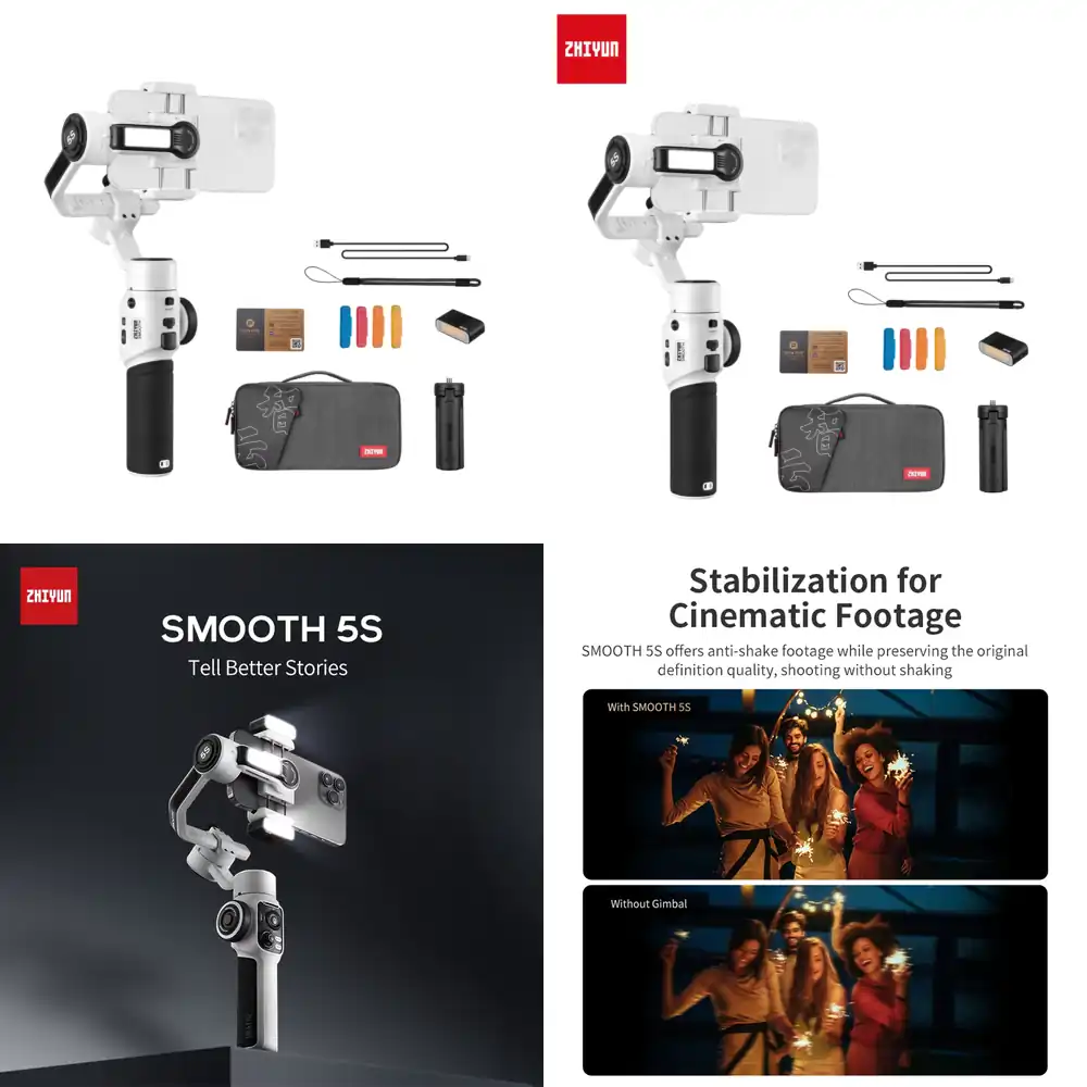 Handheld Stabilizer Gimbal - Zhiyun Smooth 5S Combo 3 Eksenli