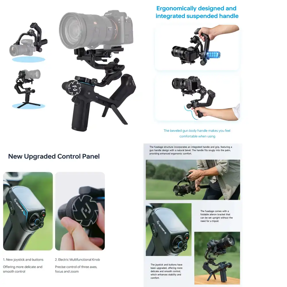 Handheld Stabilizer Gimbal - FeiyuTech Feiyu Scorp 2 3 Eksenli