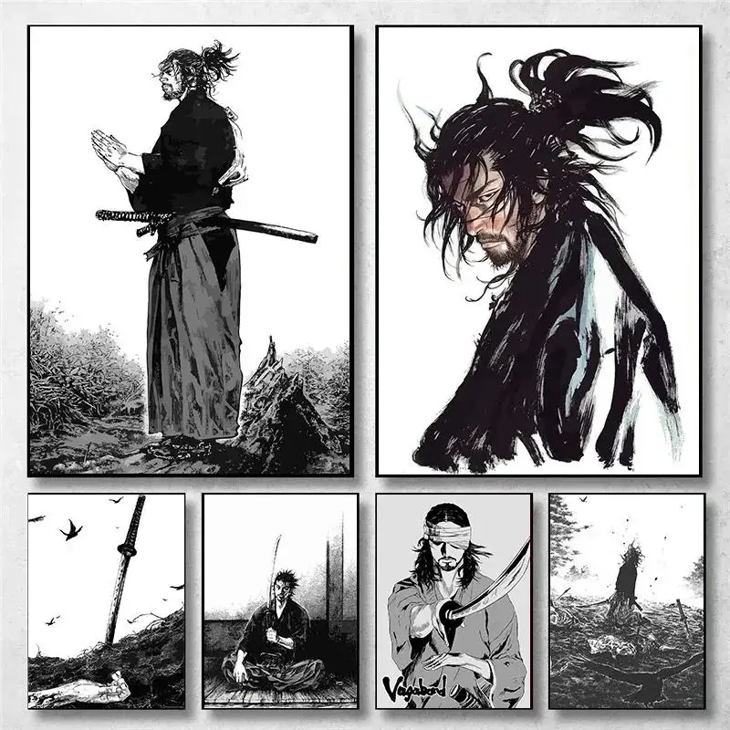 Photography Hobby - Vintage japon animesi duvar sanatı Miyamoto