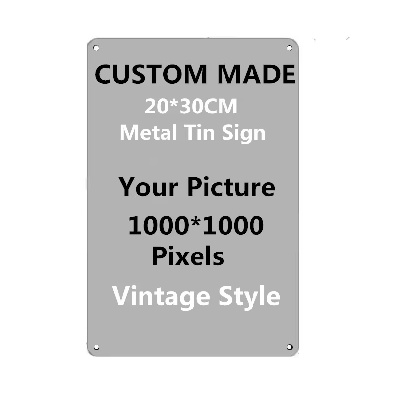 Photography Triangle - Kişiselleştirilmiş Özel Metal Tabela 20x30cm, Fotoğrafınızı,