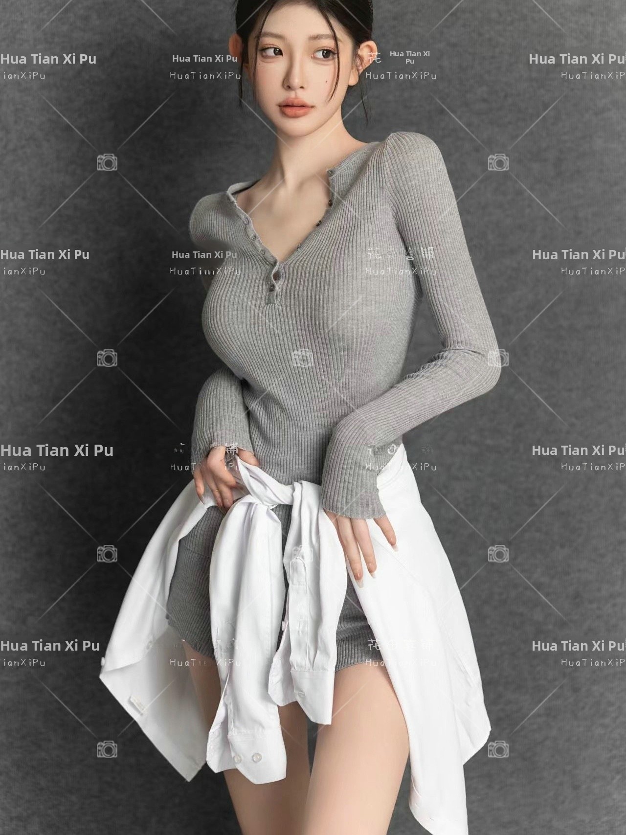 Photography Studio - Gri Portre Hepsi Bir Arada Kazak