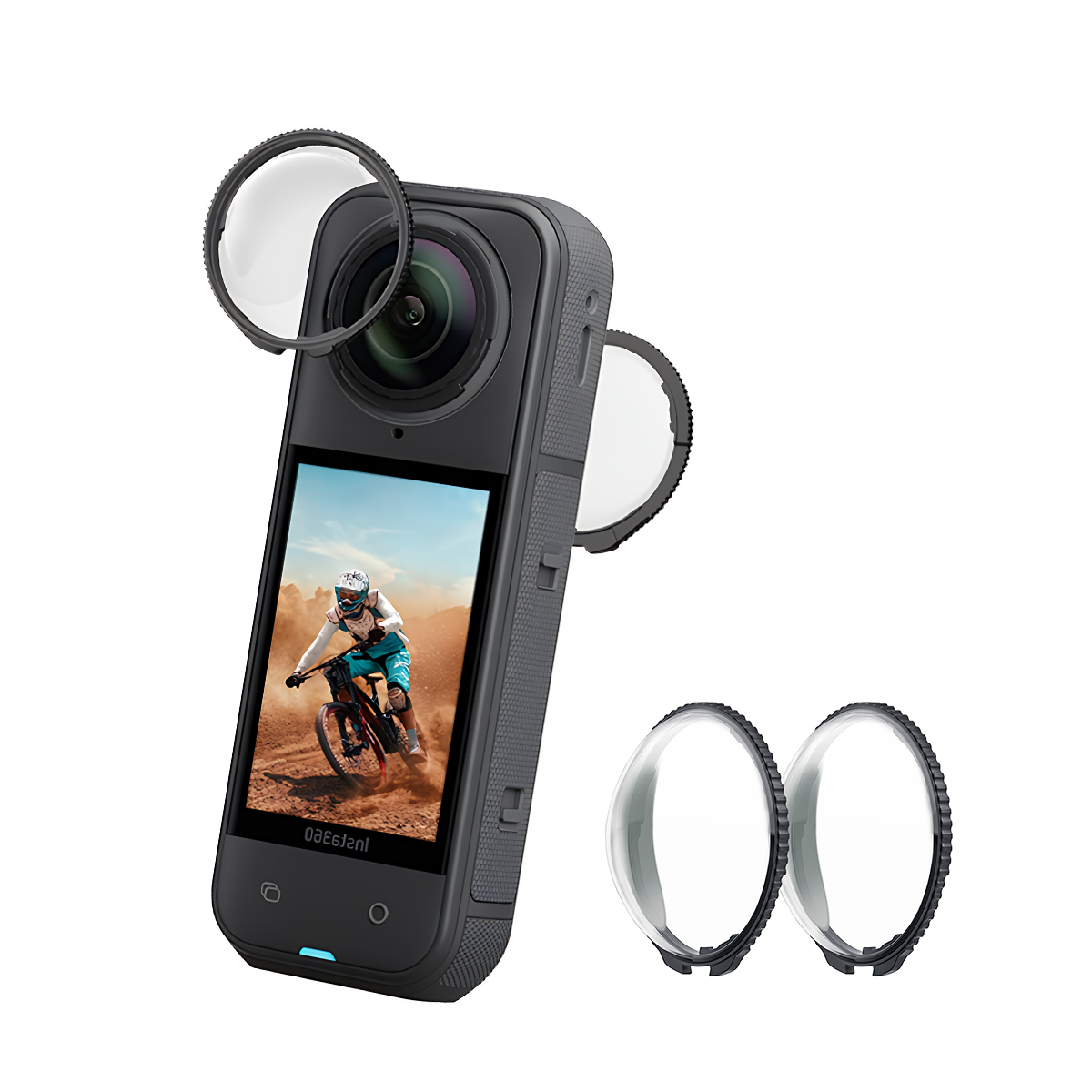 Insta360 Camera X3 - Insta360 ONE X5/X4/X3/X2 için Çift Lensli