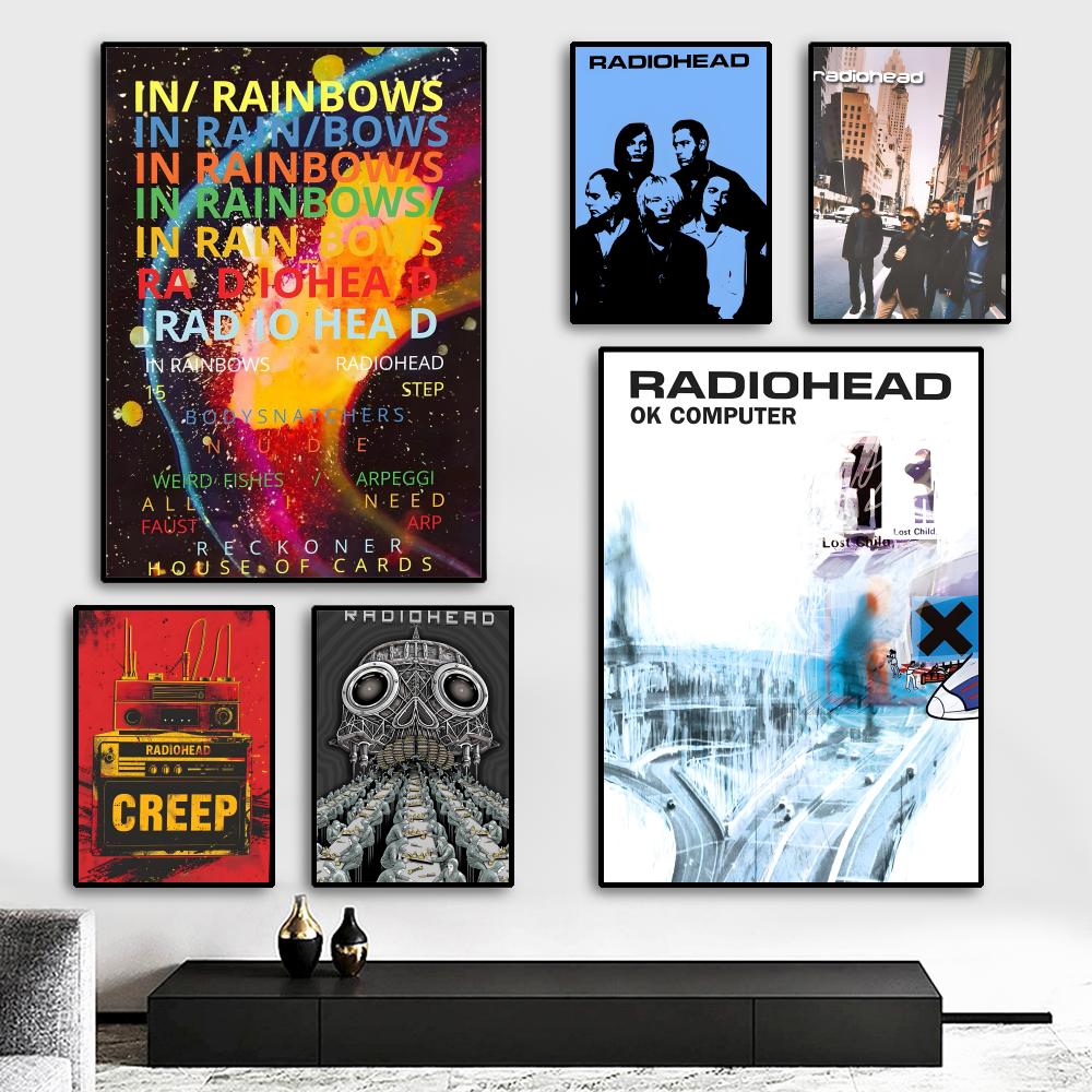 Photography Hobby - R-Radiohead Band Gökkuşağı Resim Kaligrafi HD