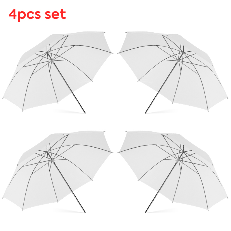 Photography Umbrella Diffuser - 76 * 80cm X4 Şeffaf Beyaz