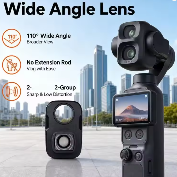 Photography Angles - DJI Osmo Pocket 4P Büyüteç Lens