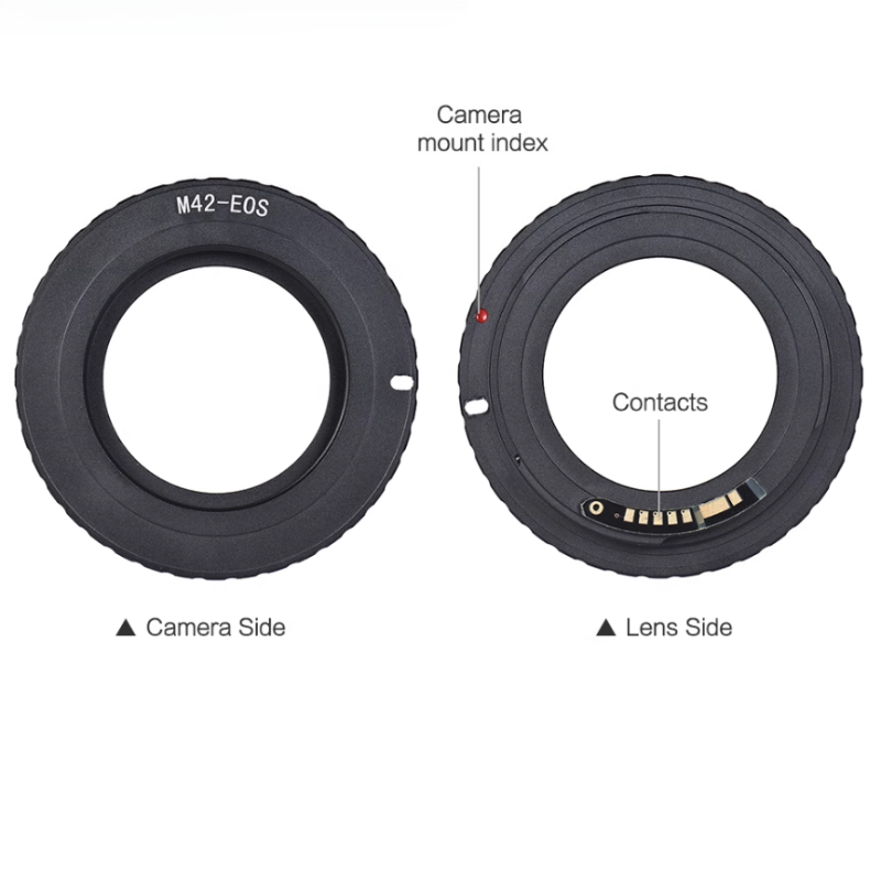 Lens Adapter Ring - M42-EOS 10. Nesil Elektronik Lens Adaptör