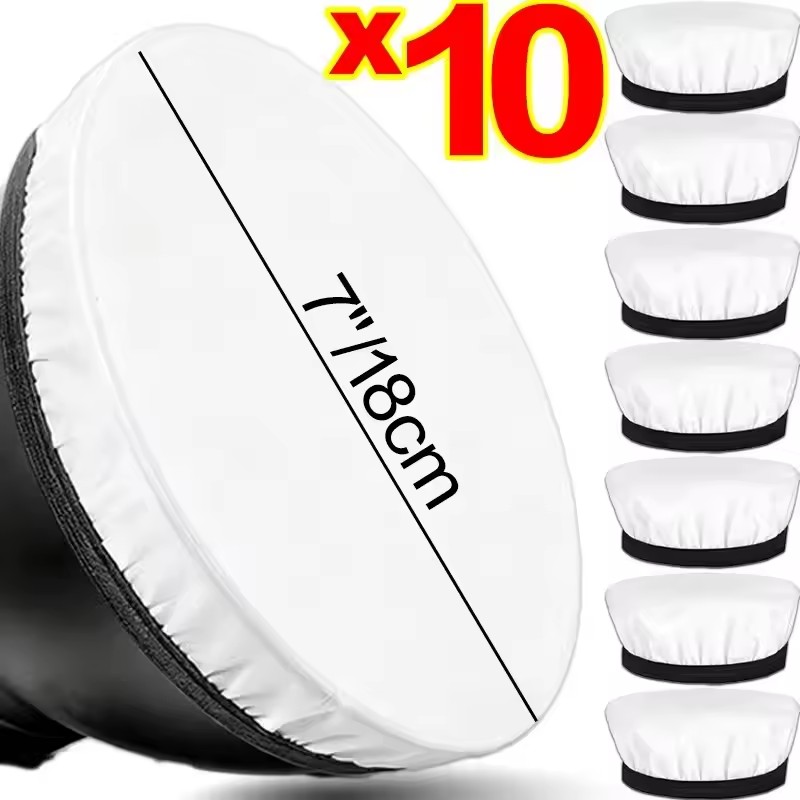 Pop Up Flash Diffuser - 1/3/5/10 adet 7 inç fotoğraf ışığı