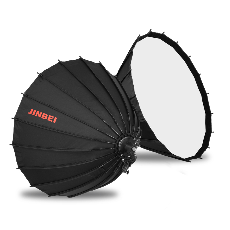 Photography Umbrella Diffuser - JINBEI 90cm Derin Yansıtıcı Parabolik Speedlite