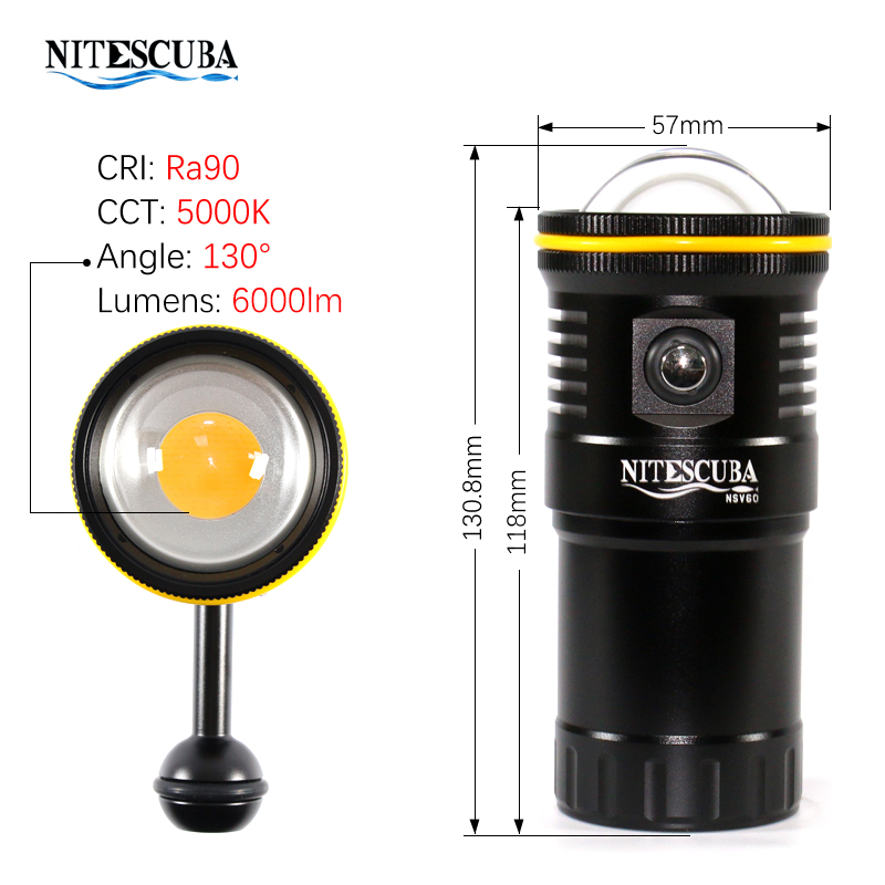 Nitescuba NSV60 LED Dalış Vide - Photography Angles incelemesi ve fiyatı