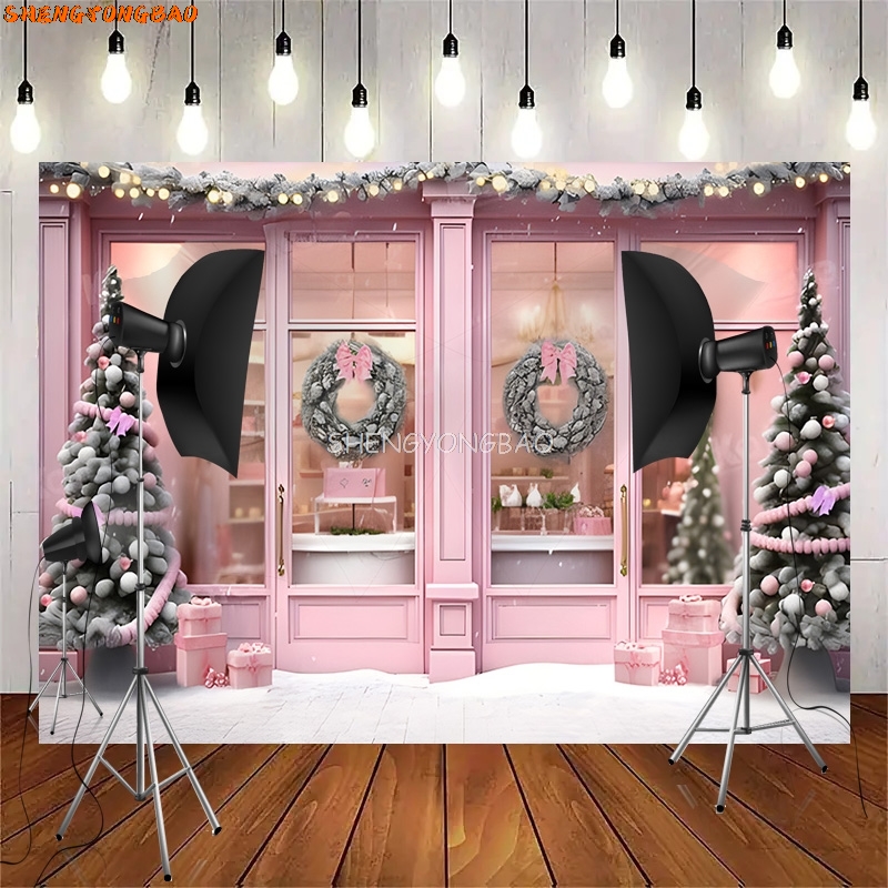 SHENGYONGBAO Noel Günü Çelenk  - Photography Backdrop Muslin incelemesi ve fiyatı