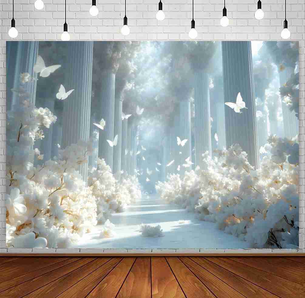 Rüya gibi Düğün Gelin Duş Foto - Photography Backdrop Muslin incelemesi ve fiyatı