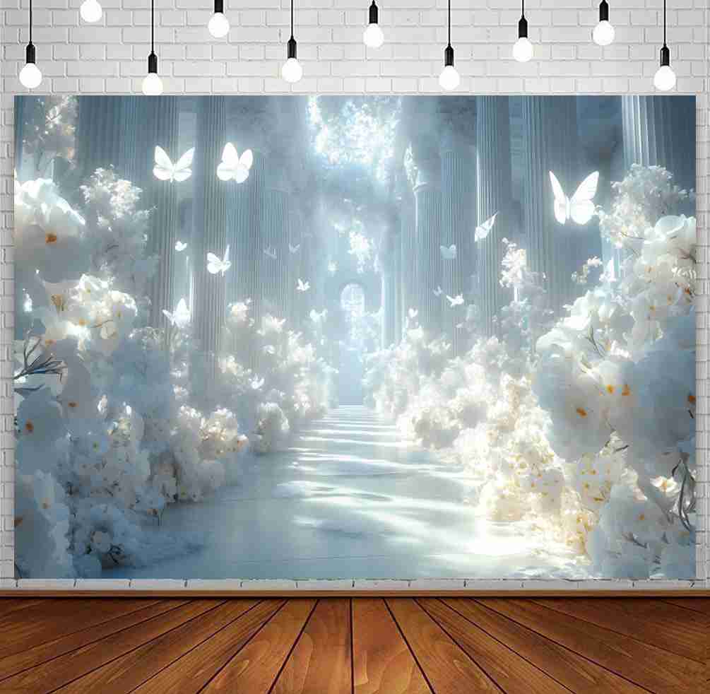 Rüya gibi Düğün Gelin Duş Foto - Photography Backdrop Muslin incelemesi ve fiyatı