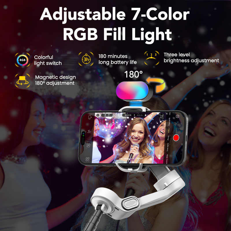 Aochuan Smart X2 Kiti Beyaz 3  - Handheld Stabilizer Gimbal incelemesi ve fiyatı