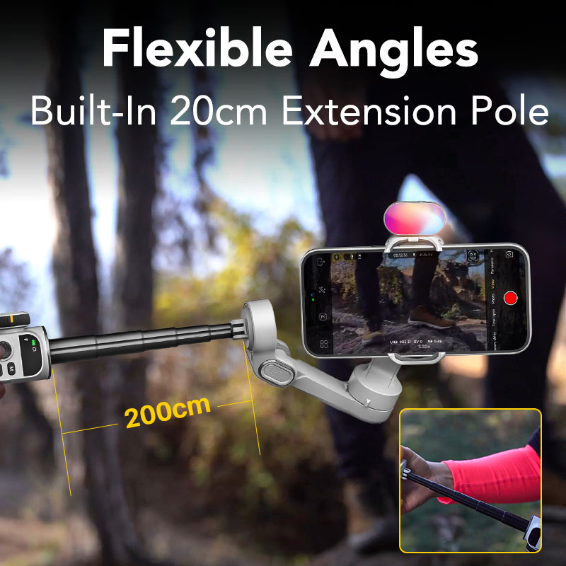 Aochuan Smart X2 Kiti Beyaz 3  - Handheld Stabilizer Gimbal incelemesi ve fiyatı
