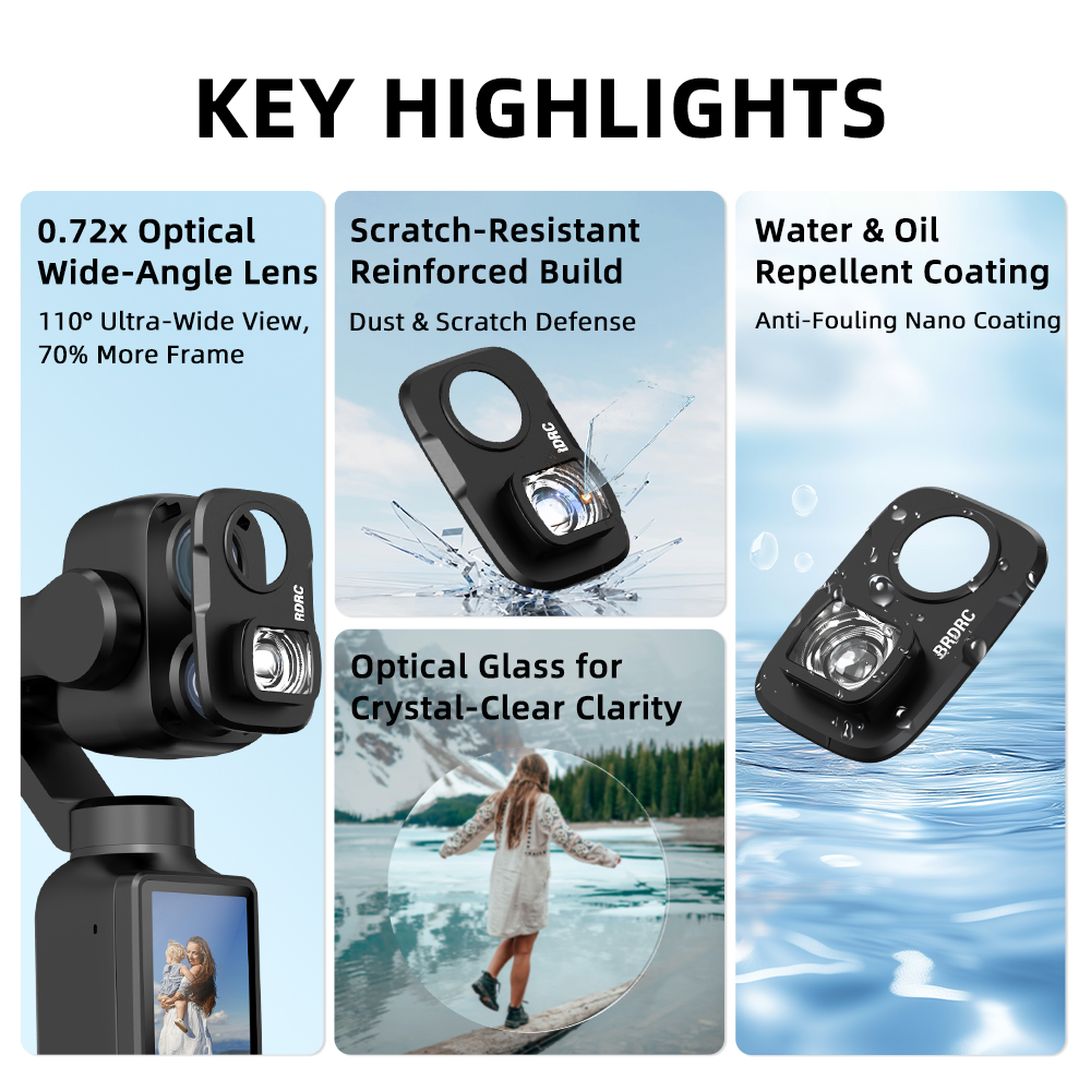 DJI Osmo Pocket 4 Pro için Kam - Photography Angles incelemesi ve fiyatı