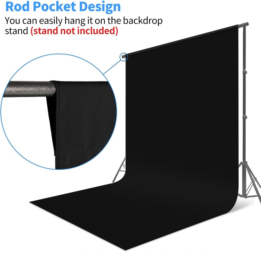 Fotoğrafçılık için Siyah Arka  - Photography Backdrop Muslin incelemesi ve fiyatı