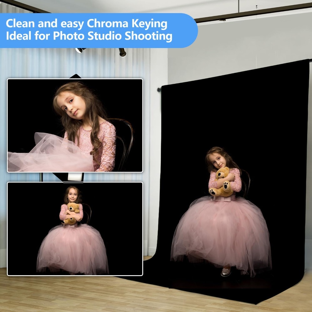 Fotoğrafçılık için Siyah Arka  - Photography Backdrop Muslin incelemesi ve fiyatı