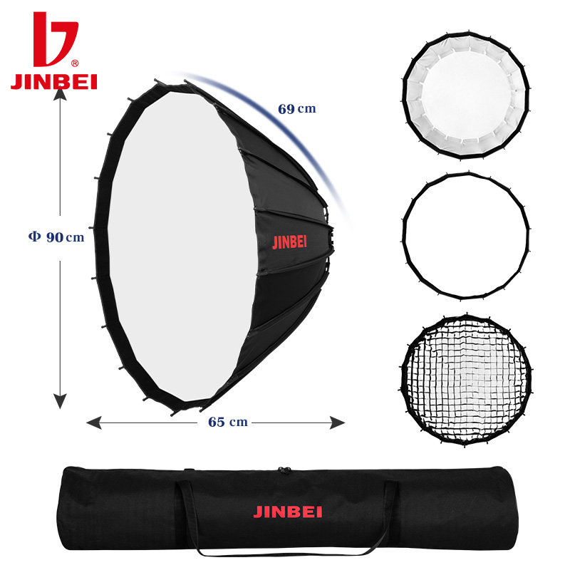 JINBEI 90cm Derin Yansıtıcı Pa - Photography Umbrella Diffuser incelemesi ve fiyatı